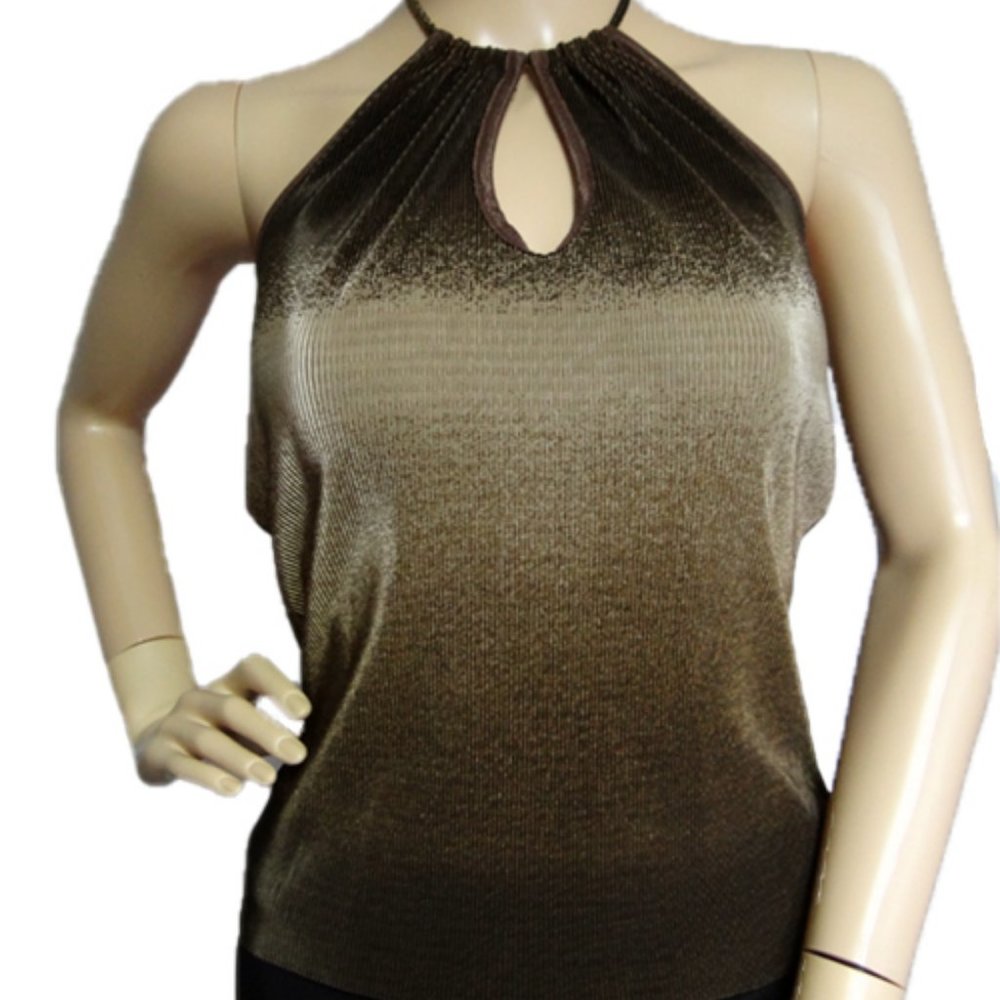 Brown Gradiant Halter Style Top